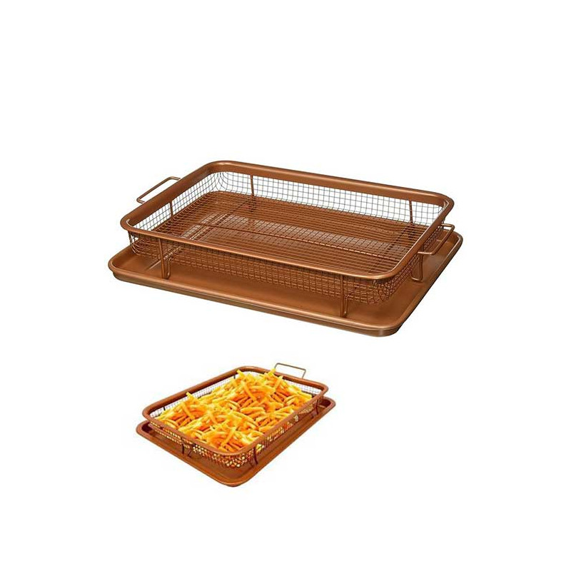 Nonstick Copper Crisper Tray