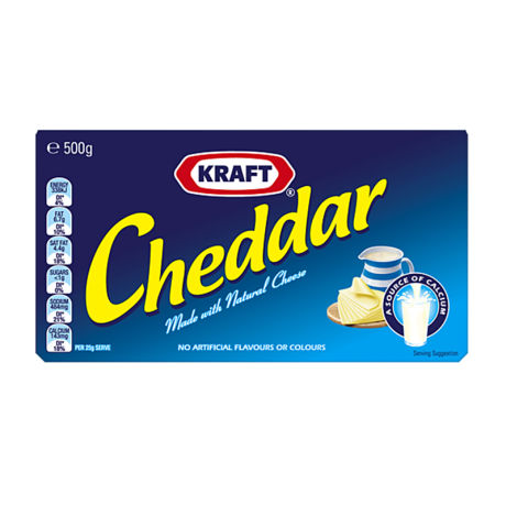 Kraft Cheddar Cheese 500G
