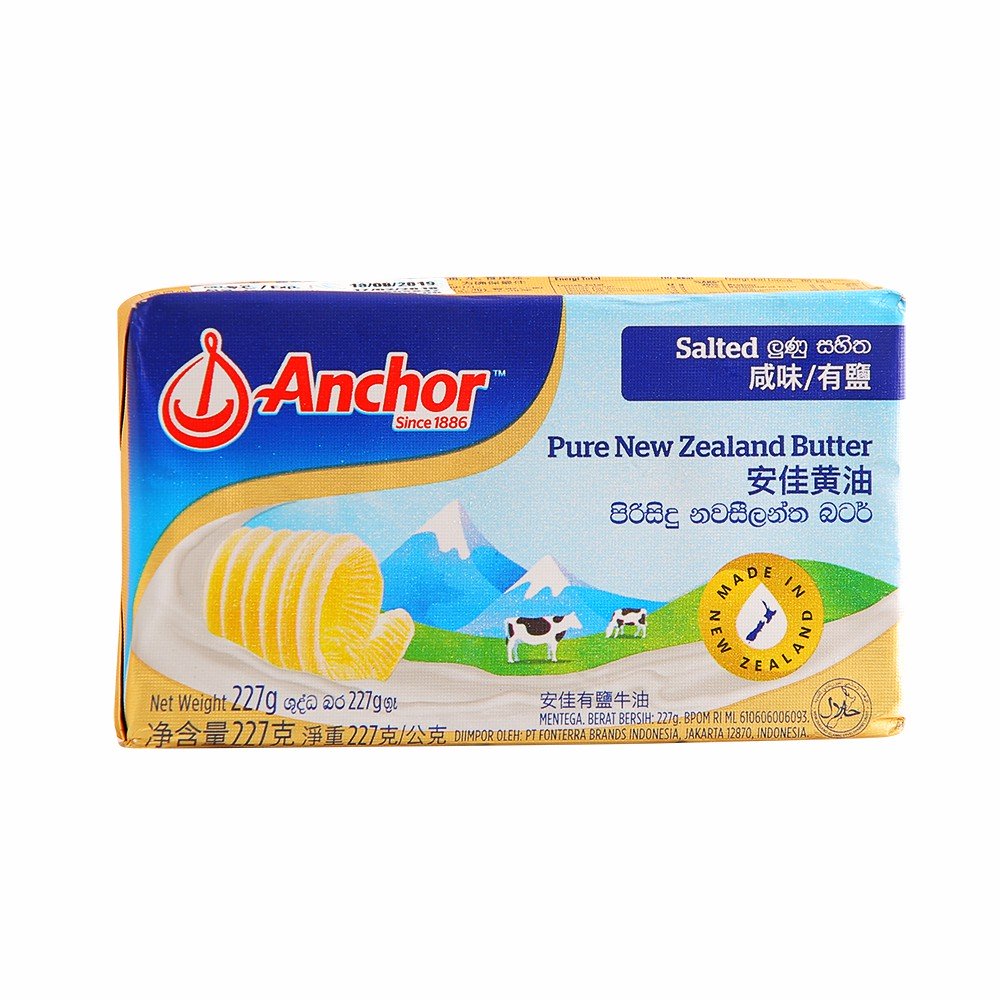 Anchor Pure New Zealand Salted Butter 227g