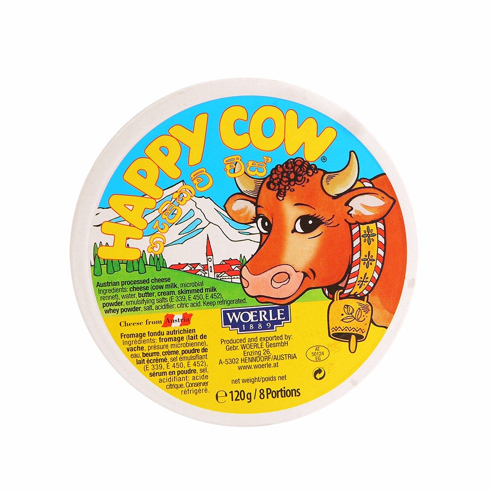 Happy Cow Natural Processed Cheese 120g