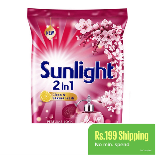Sunlight Clean & Sakura Fresh Detergent Powder 1kg