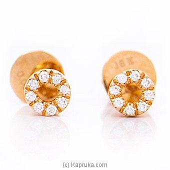 Alankara 18K Rose Gold Earrings With VVS Diamond