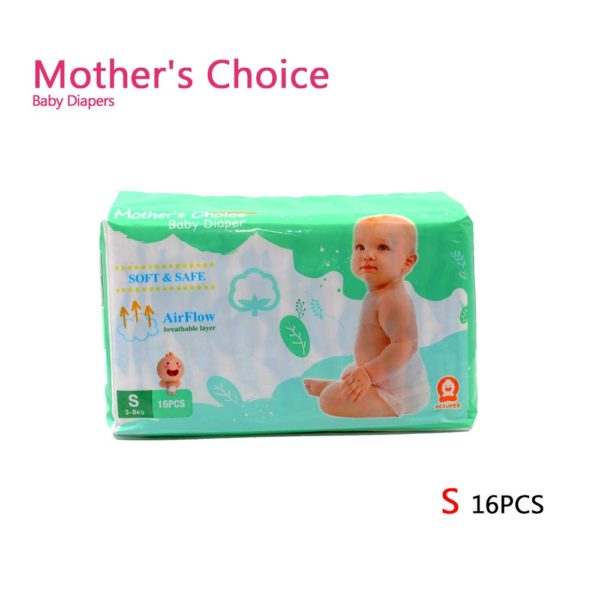 Mother's Choice Baby Diapers S 16pcs