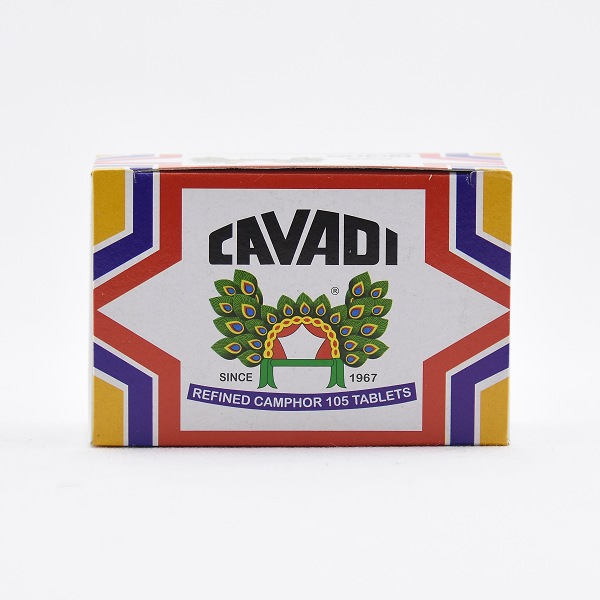 Cavadi Refined Camphor 105 Tablets 50g