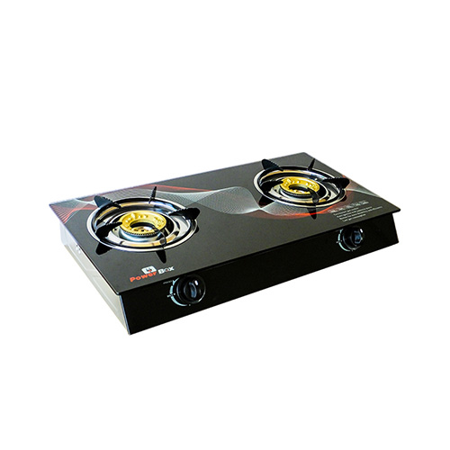 Powerbox 2 Burner Glass Top Gas Cooker