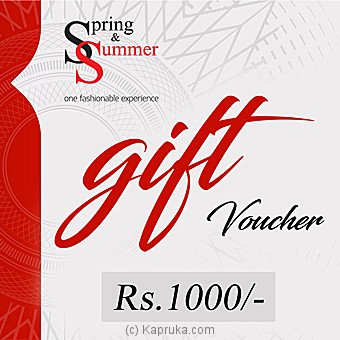 Spring & Summer Gift Voucher Rs. 1000