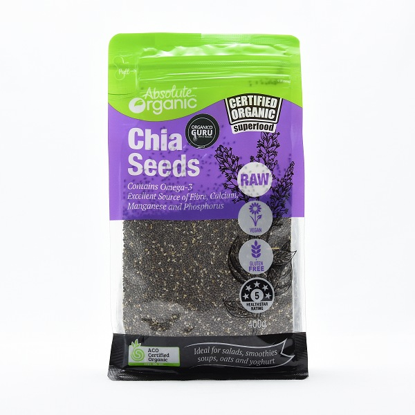 Absolute Organic Chia Seeds 400g