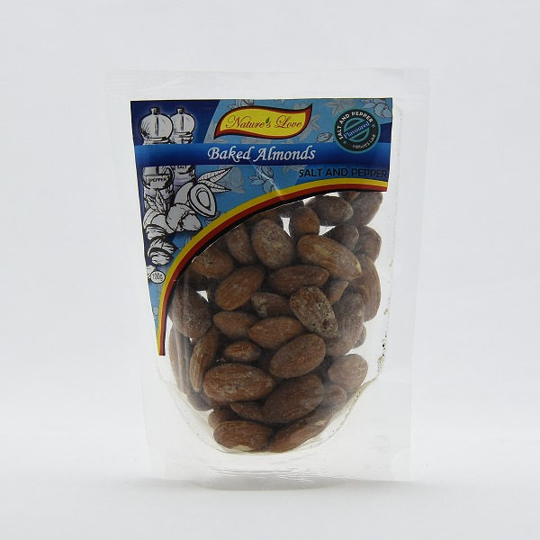 Nature's Love Baked Almonds Salt & Pepper 100g