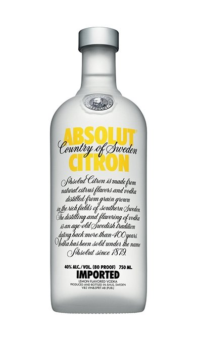 Absolut Vodka Citron 750ml
