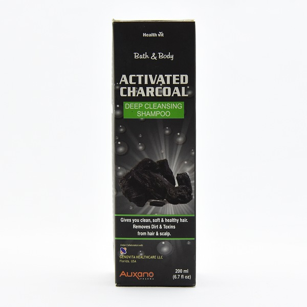 Auxano Activated Charcoal Deep Cleansing Shampoo 200mL