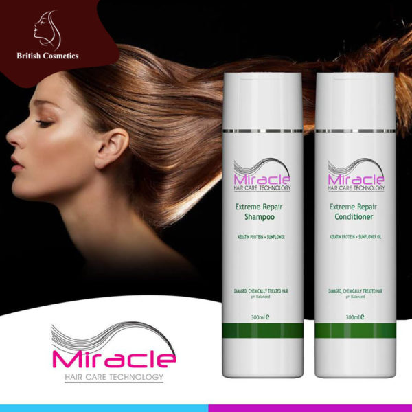 British Cosmetics Miracle Extreme Repair Shampoo & Conditioner 300ml