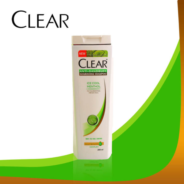 Clear Anti Dandruff Nourishing Shampoo Ice Cool Menthol 200ML
