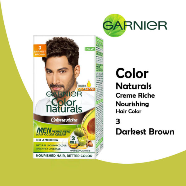 Garnier Color Naturals Hair Color Darkest Brown NO-03