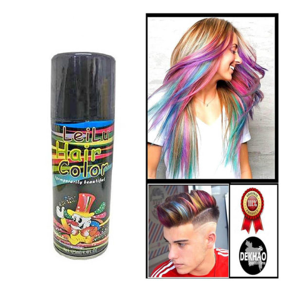 Leilu Hair Colour Spray Black 125ML starting from LKR 0 Compare