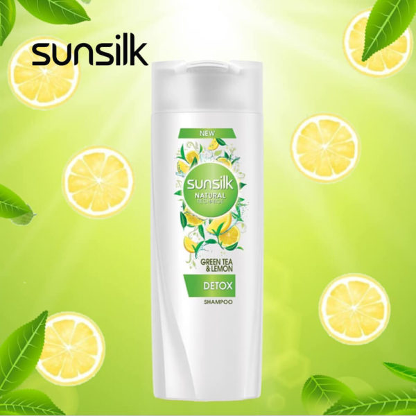 Sunsilk Natural Green Tea Lemon Detox Shampoo 180ML