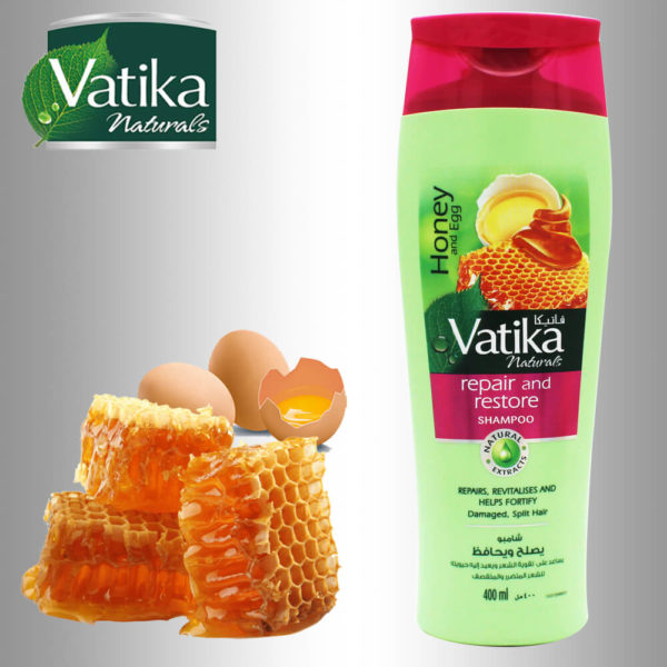 Vatika Naturals Shampoo Honey and Egg Repair and Restore 400ML