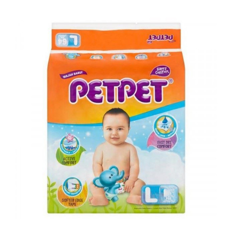 Petpet Baby Diapires L 9Pcs