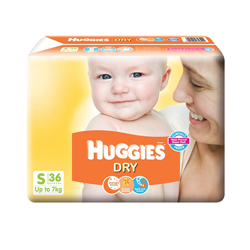 Huggies Dry Diapers S 36PCS