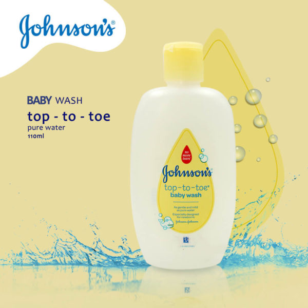 Johnson & Johnson Baby Wash Top To Toe Prue Water 110ML