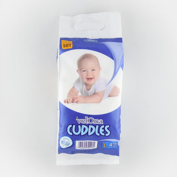 Velona Cuddles Baby Diaper L 4Pcs