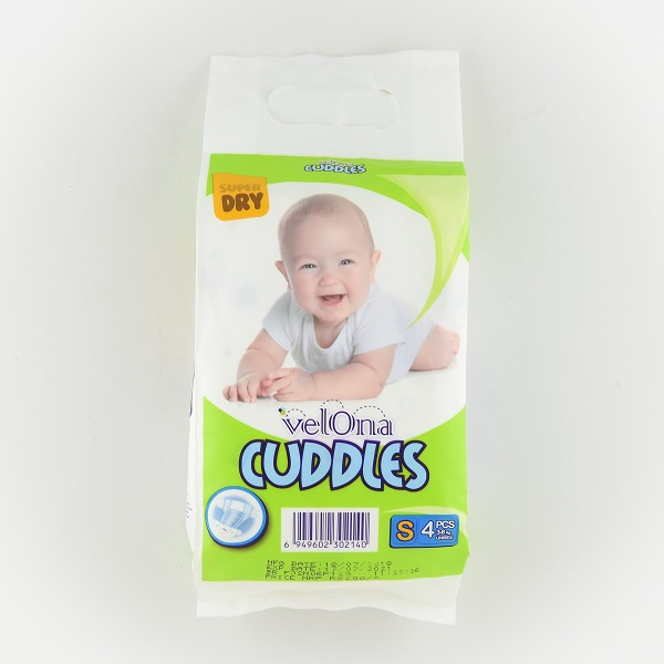 Velona Cuddles Baby Diaper S 4pcs