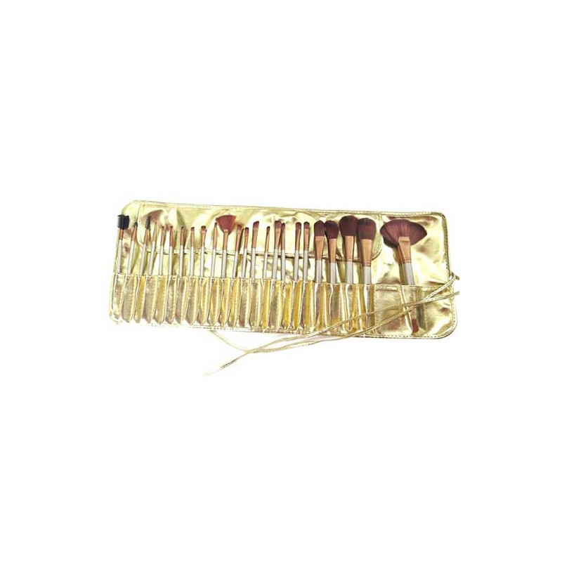 Professional Chocolate Gold Makeup-Brush Set