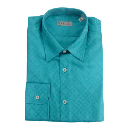 S & Z Italian Style Shirt Light Blue (40 - 15 3/4 Inch)