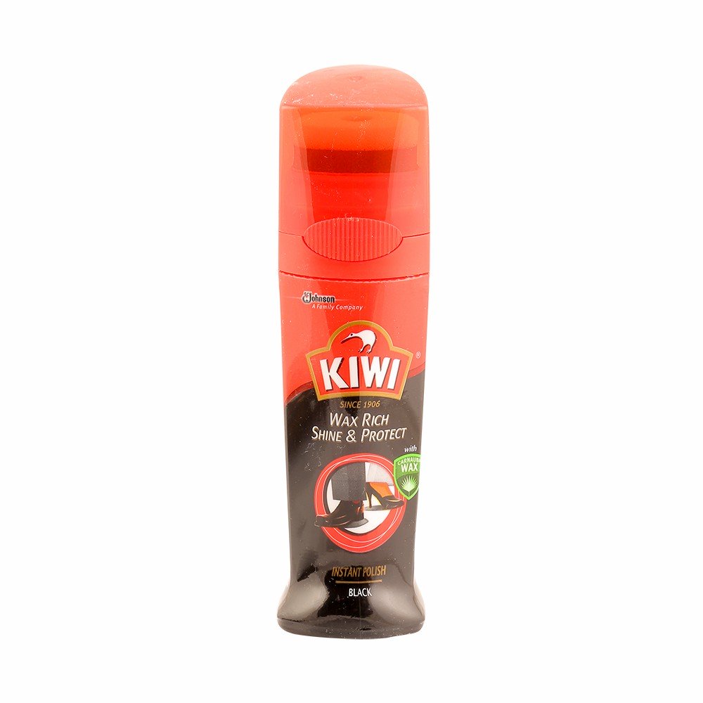 Kiwi Wax Rich Shoe & Protect Instant Polish Black 75mL