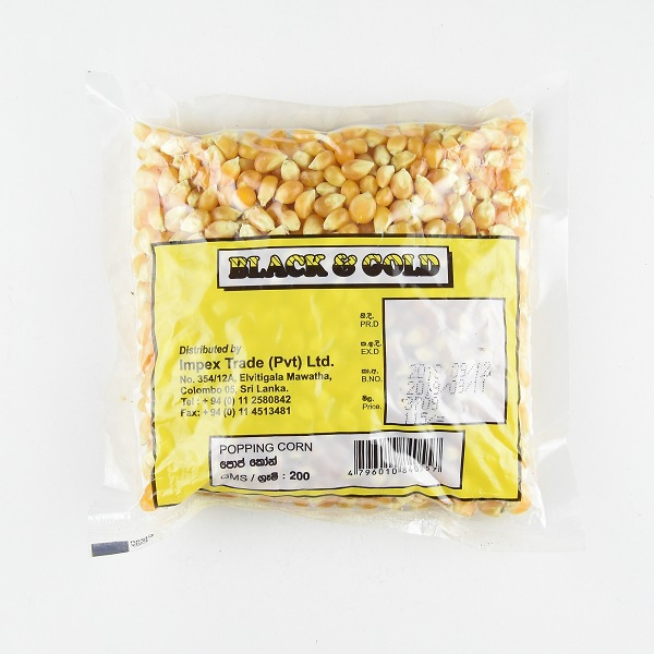 Black & Gold Pop Corn 200g