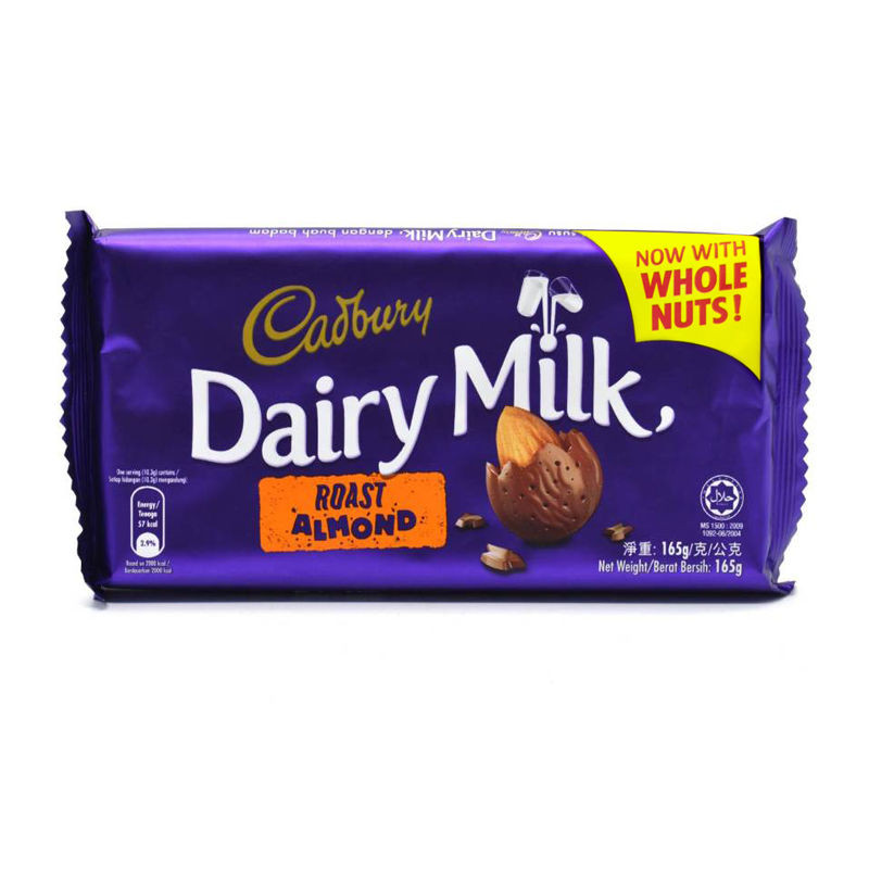 Cadbury Dairy Milk Roast Almond Chocolate 165g