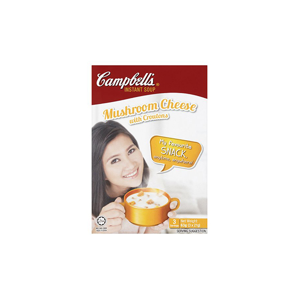 Campbell's Mushroom Cheese With Croutons Instant Soup 63g