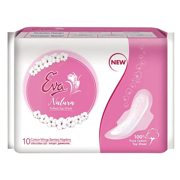 Eva Natura Sanitary Napkins Cotton Wings 10pcs