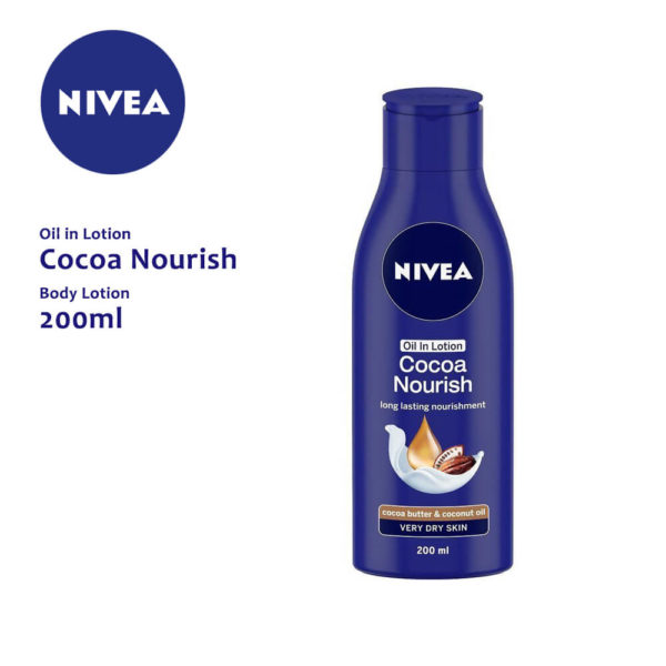 Nivea Oil in Lotion Cocoa Nourish Body Lotion, 200ML