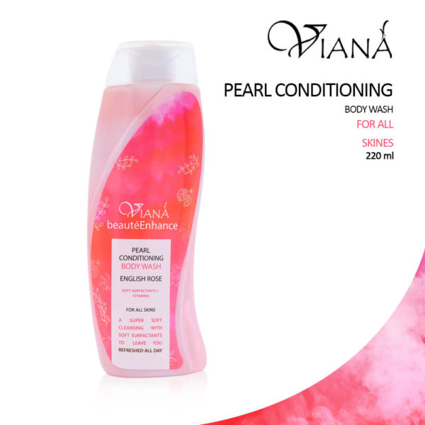 Viana Pearl Conditioning Body Wash English Rose 220ML