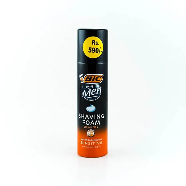BIC Soothing & Refreshing Sensitive Shaving Foam 250mL