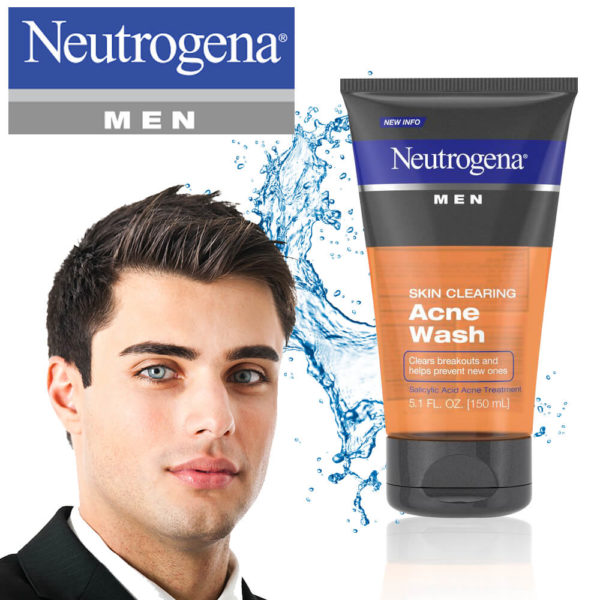 Neutrogena Men Skin Clearing Acne Wash 150ML