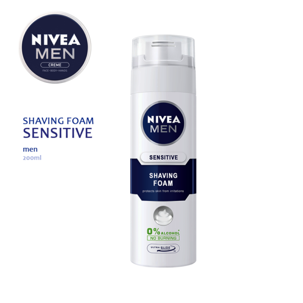 Nivea MEN Sensitive Shaving Foam 200ml
