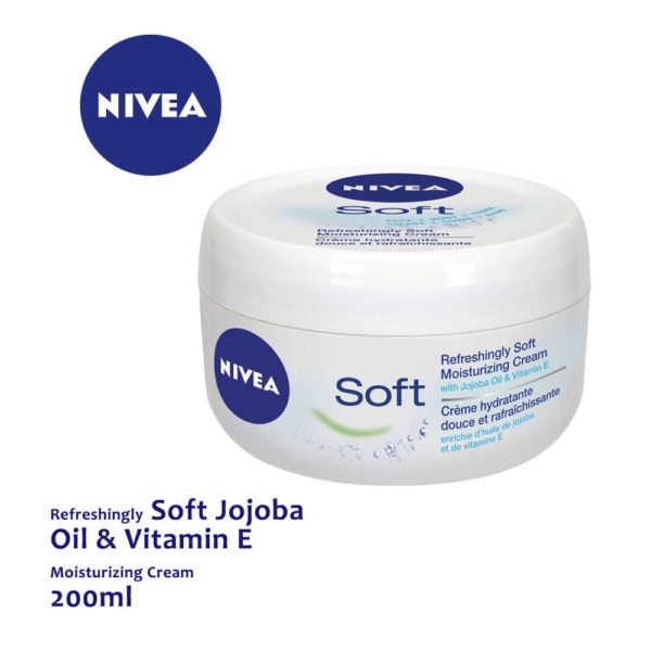 Nivea Refreshingly Soft Jojoba Oil & Vitamin E Moisturizing Cream 200ml