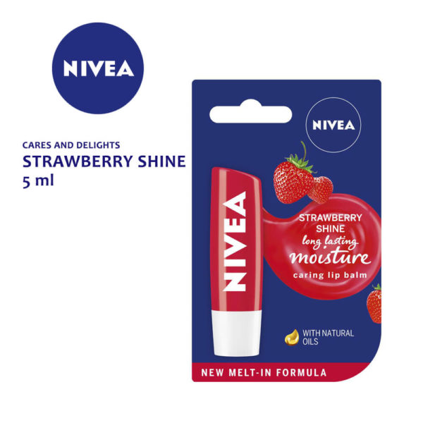 Nivea Strawberry Shine Cares and Delight 5ML