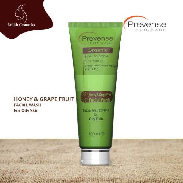 Prevense Honey Grape Fruit Facial Wash 120ml