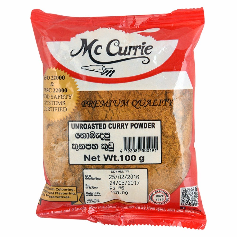 Mc Currie Unroasted Curry Powder 100g