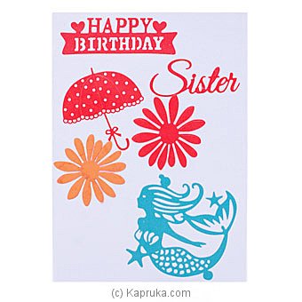 Handmade Birthday Greeting Card For Sister