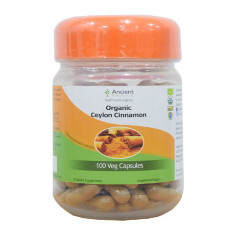 Ancient Nutraceuticals 100% Organic Cinnamon Extract 100 Caps