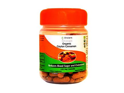 Ancient Nutraceuticals Organic Ceylon Cinamon 100 Capsules