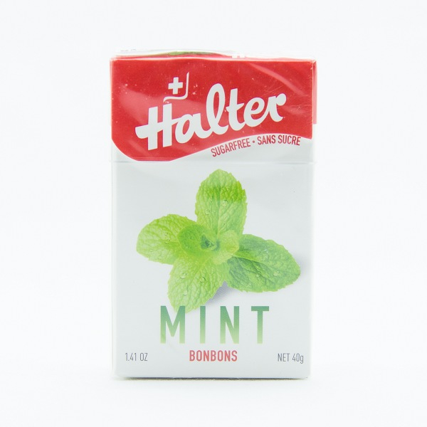 Halter Bonbons Sugarfree Mint Box 40g