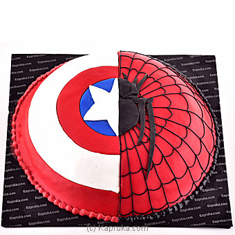 Kapruka Spiderman Vs Captain America Cake