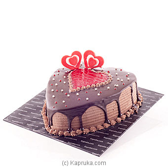 Kapruka Sweet Heart Chocolate Cake