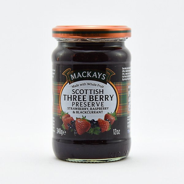 Mackays Scottish Three Berry Preserve Jam 340g