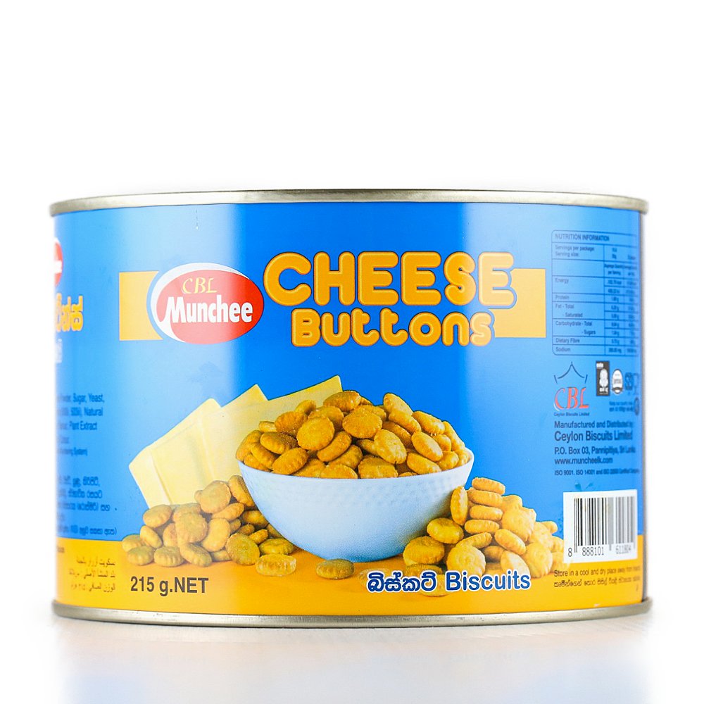 Munchee Cheese Buttons 215g