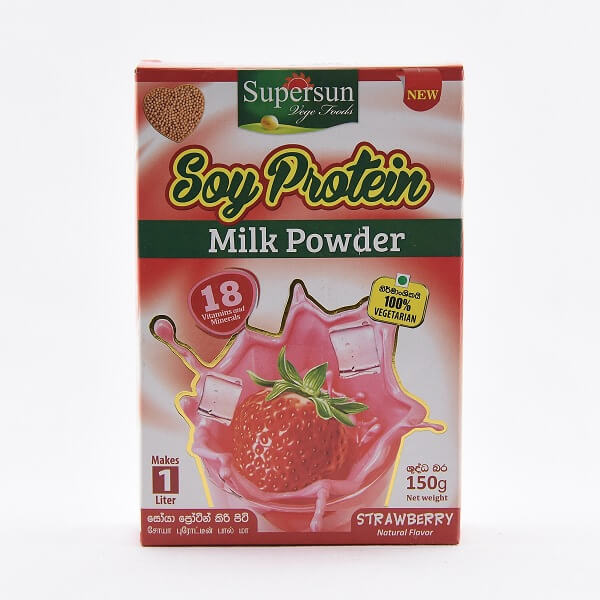 Supersun Soy Protein Strawberry Milk Powder 150g